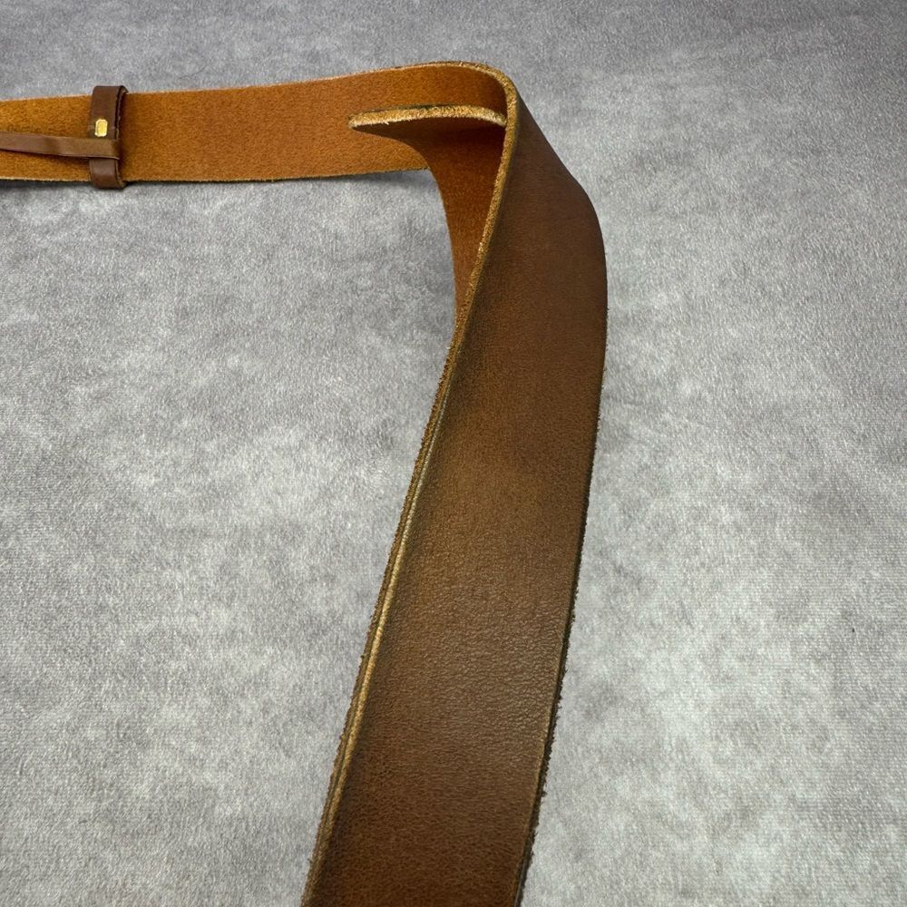 Gucci Raw Edge Unfinished Wide Marmont Double G Leather Belt 409416 85/34” - Picture 10 of 11